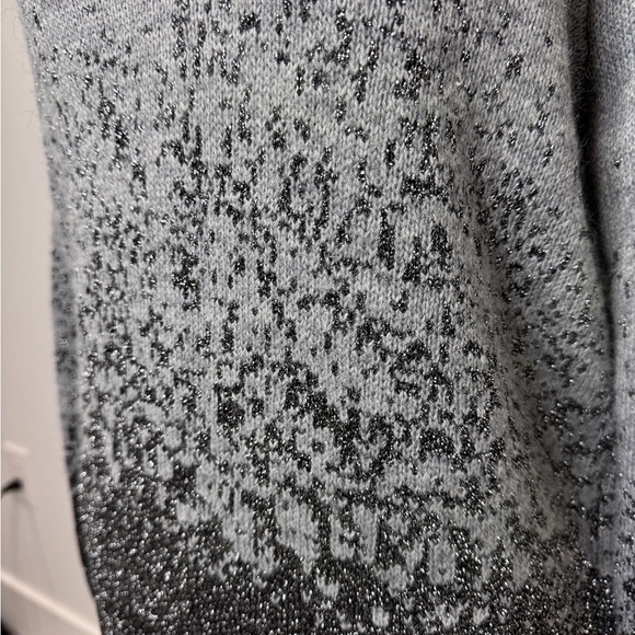 H&M Ombré Silver Sparkle Crew Neck Women’s Sweater (S) - Picture 3 of 7